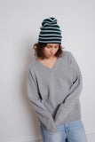 Vera Wool Cashmere V-Neck Grey