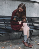 Raffi Wool Cashmere Dress vino