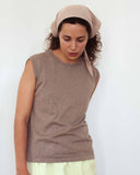 Marcel Knitted Top Cotton Cashmere Camel