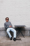 Boyfriend Wool Cashmere Crewneck Grey