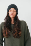 Beanie Wool Cashmere Charcoal