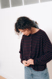 Alixe Stripe Burgundy