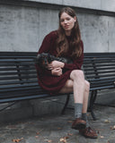 Raffi Wool Cashmere Dress vino