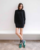 Raffi Wool Cashmere Dress Black