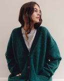 Lucie Wool Mohair Cardigan Bottle Green