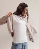 Lucie Wool Mohair Cardigan Ivory