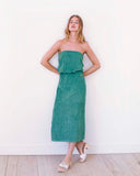 Lulu Terry Towelling Dress Green