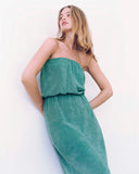 Lulu Terry Towelling Dress Green