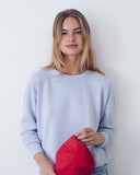 Rose Cashmere Crewneck Azure