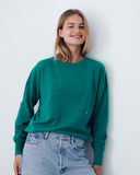 Rose Cashmere Crewneck Emerald