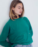 Rose Cashmere Crewneck Emerald