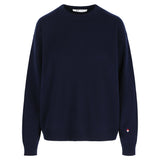 Isa Cashmere Wool Crewneck Navy