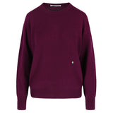 Rose Cashmere Crewneck Plum