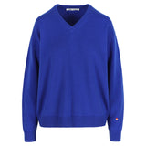 Vera Wool Cashmere V-Neck Blue