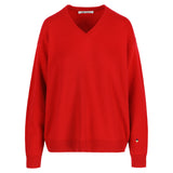 Vera Wool Cashmere V-Neck Rouge