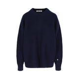 Boyfriend Wool Cashmere Crewneck Navy