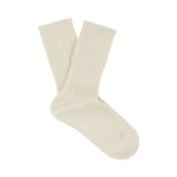Dominque Wool Cashmere Socks Ecru