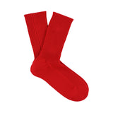 Dominque Wool Cashmere  Socks Red