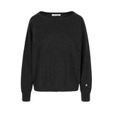 Emma Cashmere Off Shoulder Charcoal