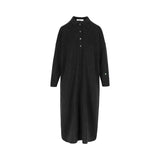 Paul Wool Cashmere Polo DressCharcoal