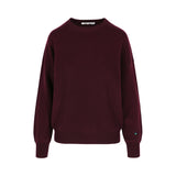 Rosa Cashmere Crewneck Bordeaux