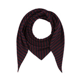 Big Triangle Stripe Burgundy