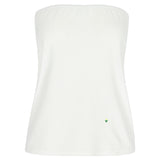 Marie Terry Towelling Top White