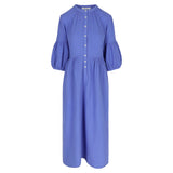Nathalie Cotton Gauze Dress Blue