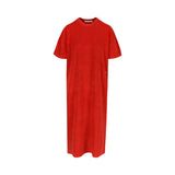 Dahlia Terry Towelling Dress Red