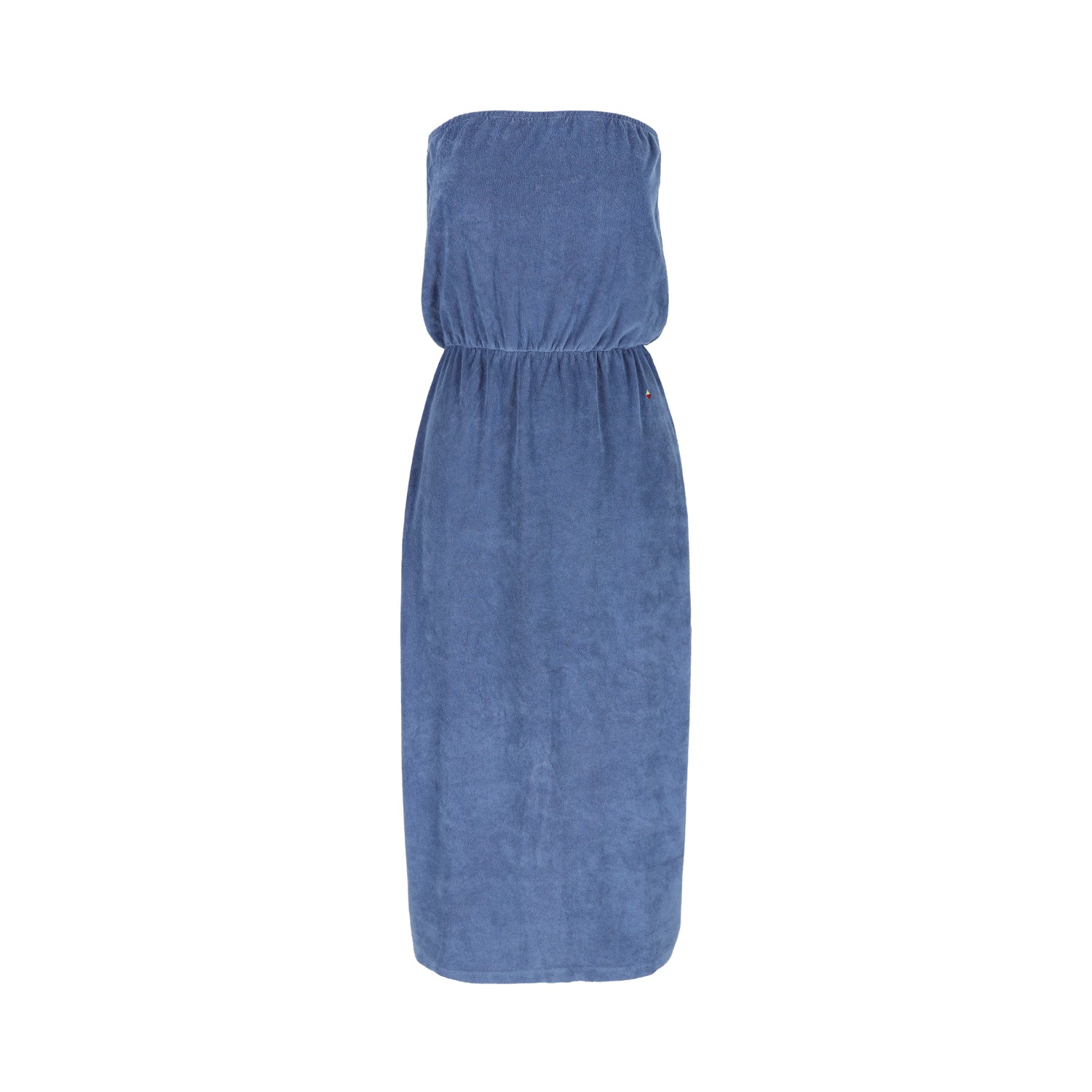 Lulu Terry Towelling Dress Blue Raff Collective Lulu Terry Towelling Dress Blue Raff Collective