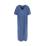 Vivi Terry Towelling Dress Blue