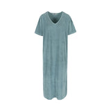 Vivi Terry Towelling  Dress Oyster