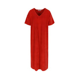 Vivi Terry Towelling Dress Red