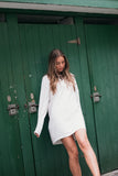 Lize Dress Cotton Cashmere White