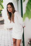 Lize Dress Cotton Cashmere White
