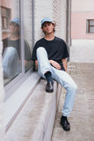 Jean Jersey T-shirt  Black