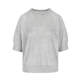 Noi Knitted Top Fine Cashmere Grey