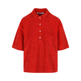 Pauline Polo Terry Towelling Red