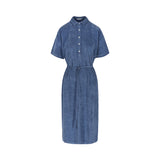 Polly Polo Dress Terry Towelling Stone