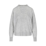 Rosette Knitted Top Fine Cashmere Grey
