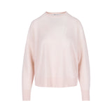 Rosette Knitted Top Fine Cashmere Soft Pink