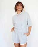 Pauline Polo Terry Towelling Grey Melange