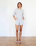 Pauline Polo Terry Towelling Grey Melange