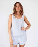 Renee Top Terry Towelling Grey Melange