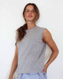 Marcel Knitted Top Cotton Cashmere Grey