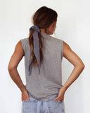 Marcel Knitted Top Cotton Cashmere Grey