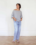 Fee Knitted Top Cotton Cashmere Grey