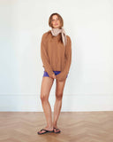 Triangle Stripe Cashmere Macchiato