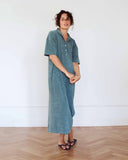 Polly Polo Dress Terry Towelling kaki