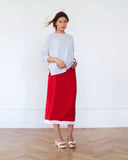 Nicky Skirt Long Viscose Red